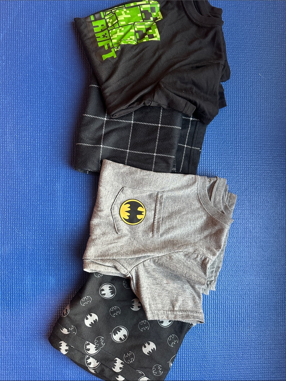 Carter's Pajama Lot - Minecraft and Batman